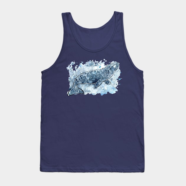 Grey Whale Splash Tank Top by TehNessa